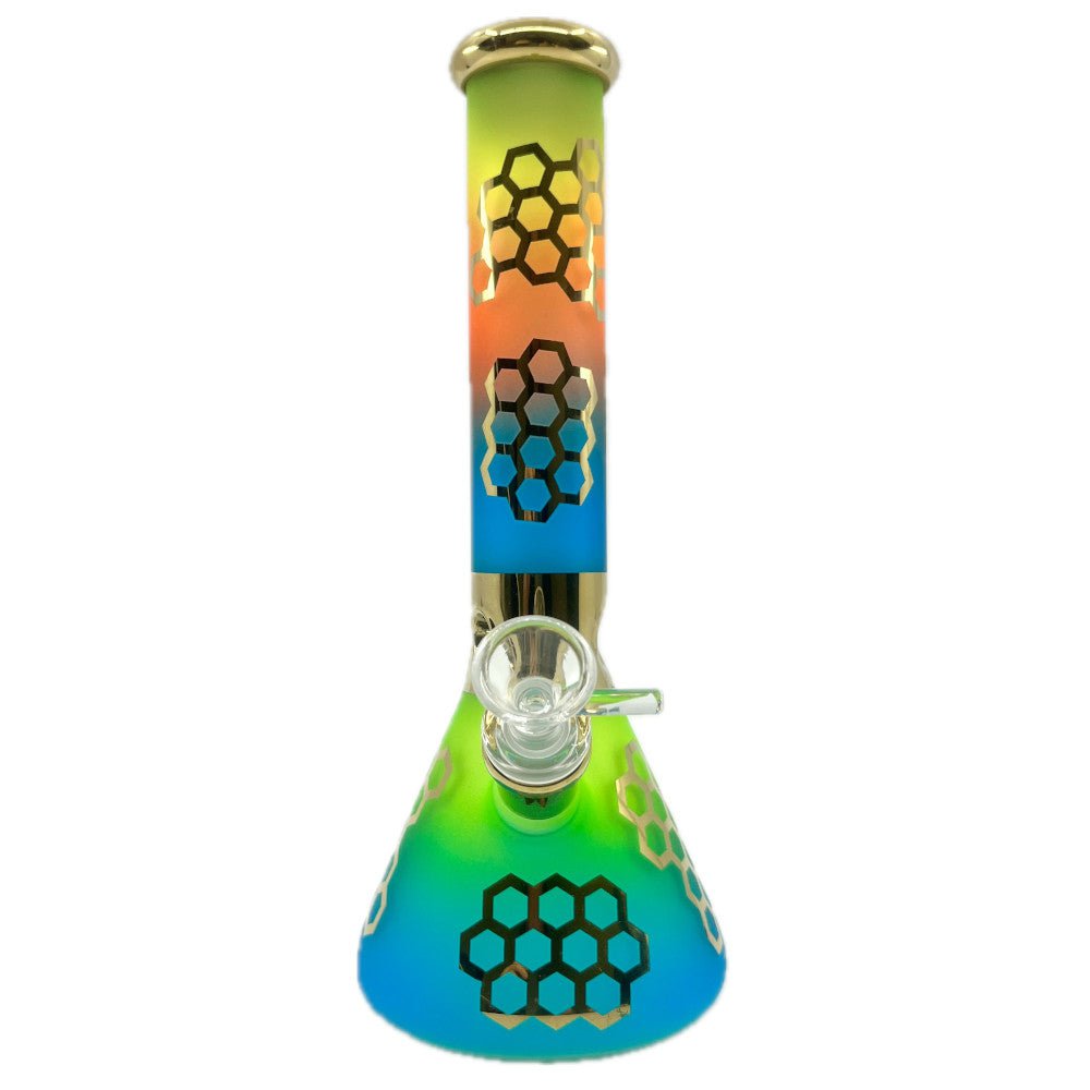 Fat Buddha Glass Bong Honeycomb Horizon Bong