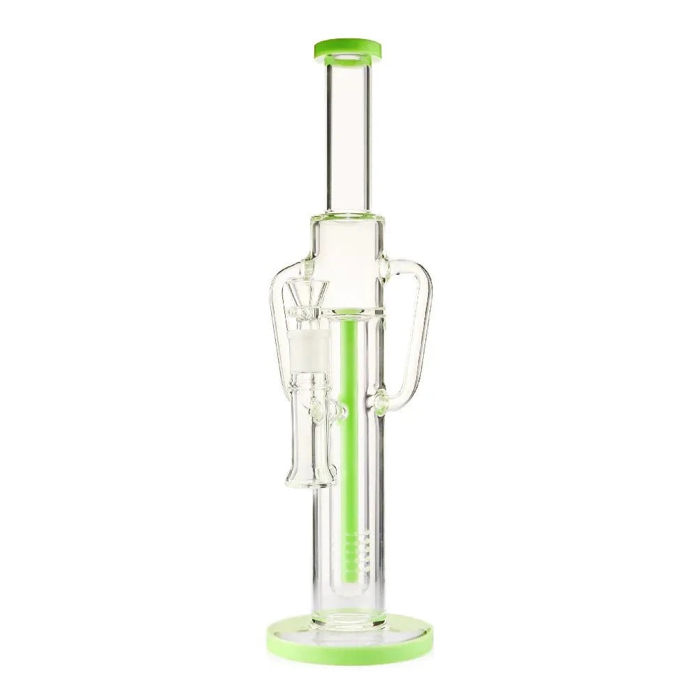 Fat Buddha Glass Bong Inline Recycler Water Pipe