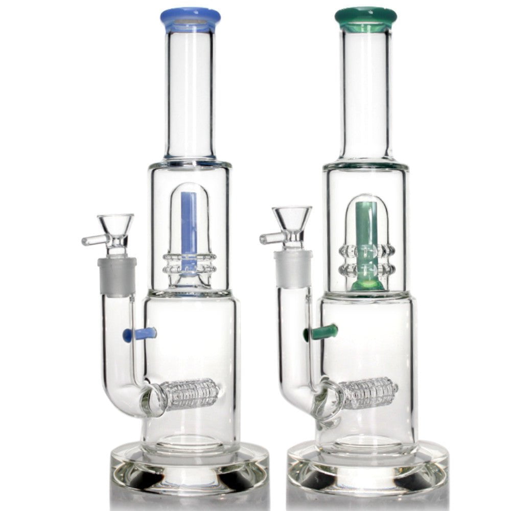 Fat Buddha Glass Bong Inline Showerhead Bong