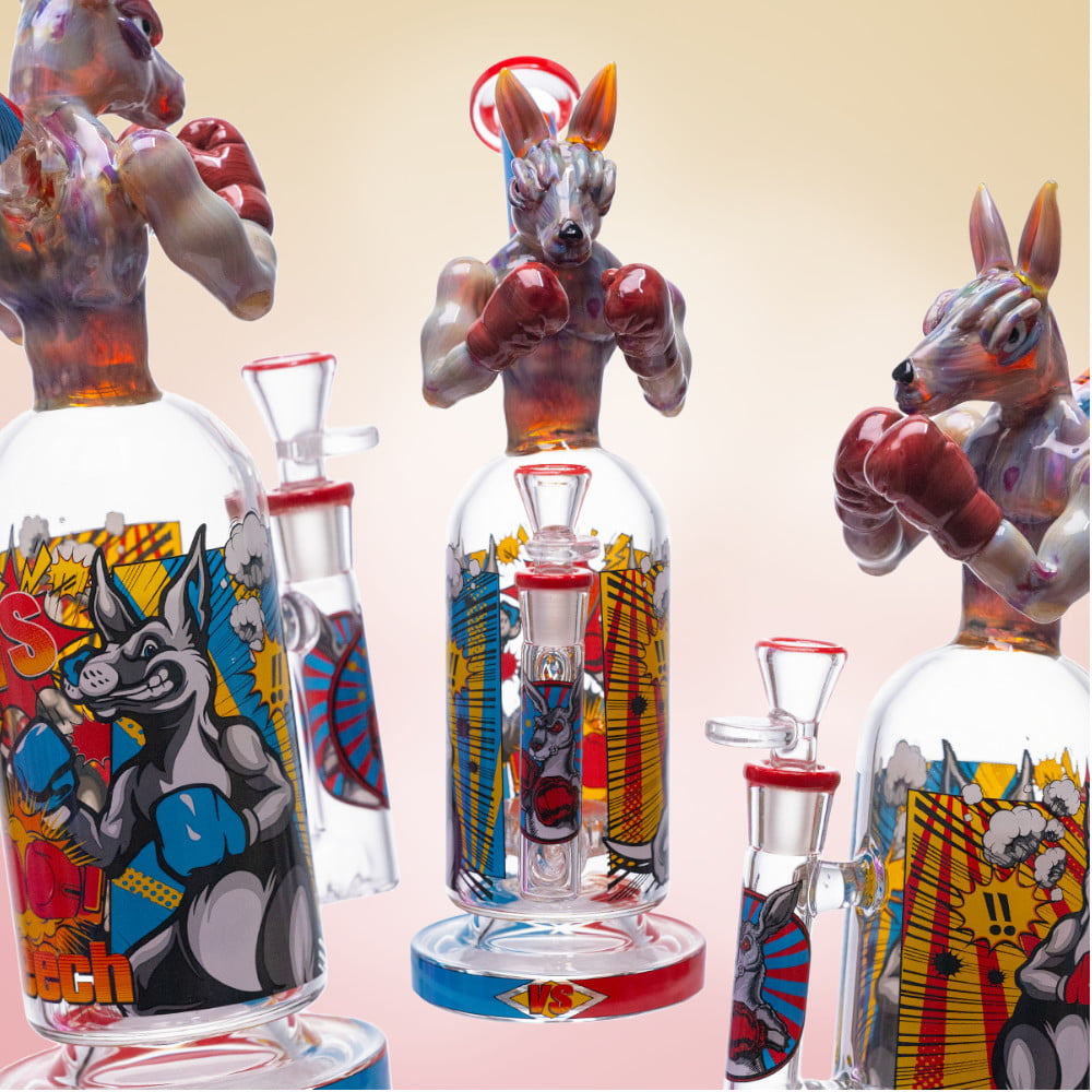 Cheech Glass Bong Kangaroo Knockout Bong