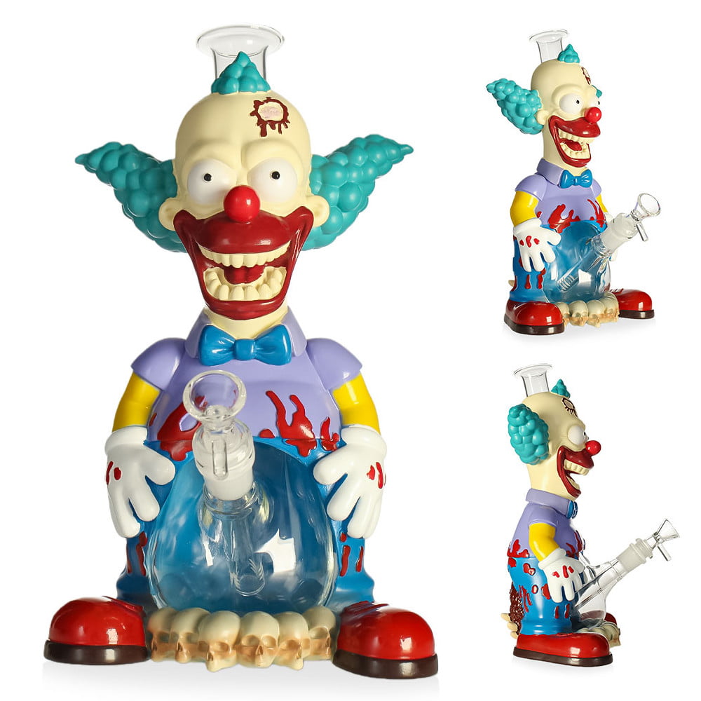 Fat Buddha Glass Bong Krusted Clown Bong