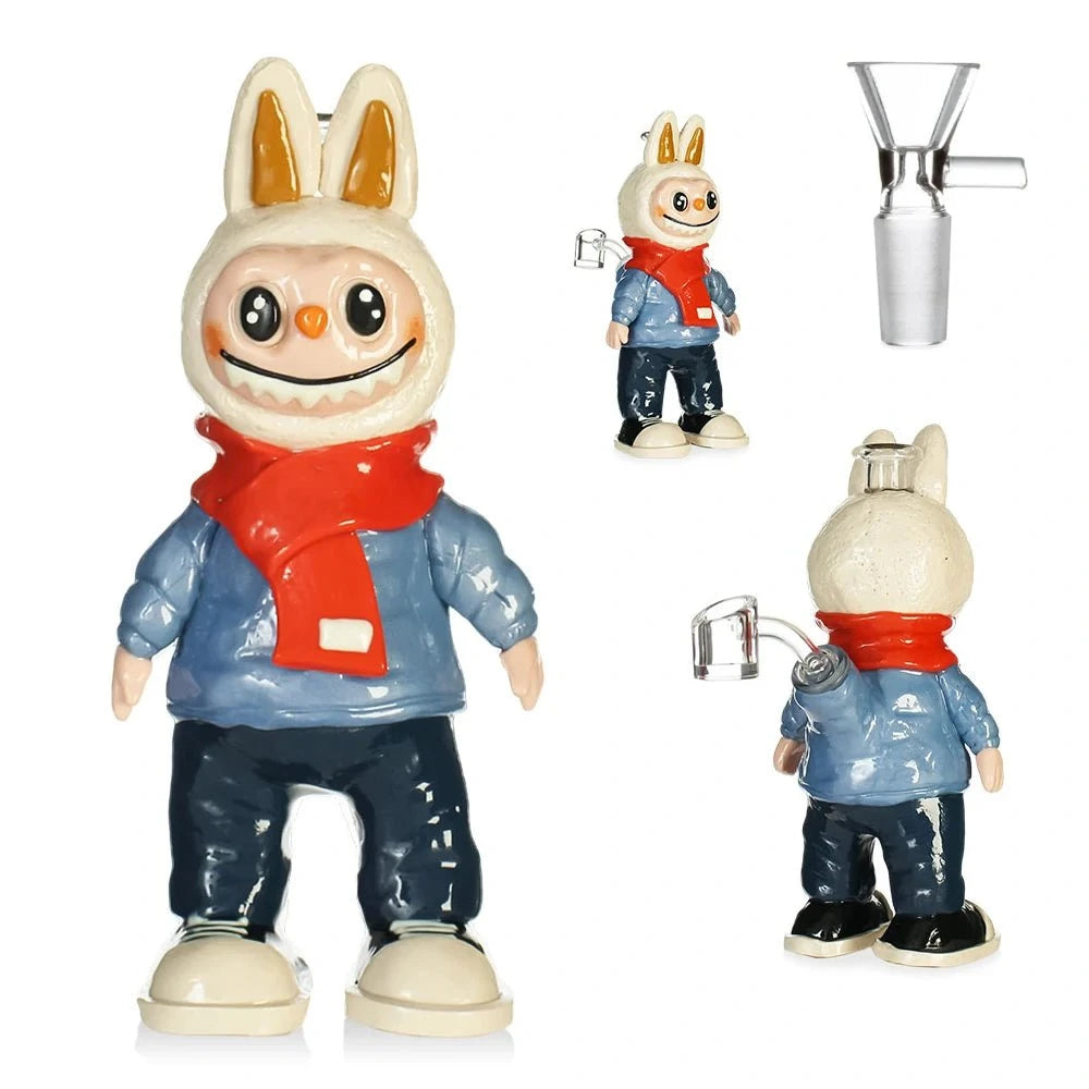 Fat Buddha Glass Bong Labubu Bong & Dab Rig Combo