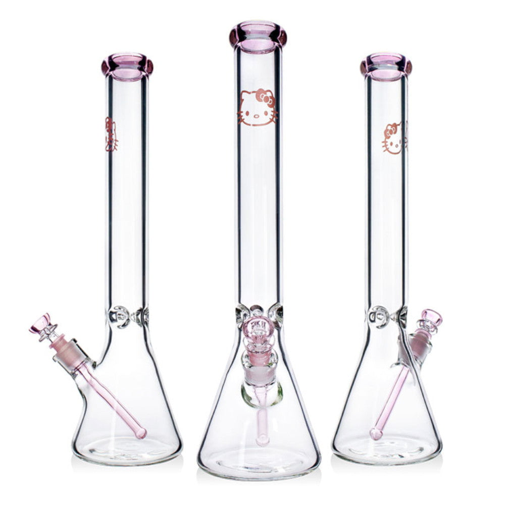 Fat Buddha Glass Bong Large Hello Kitty Beaker Bong