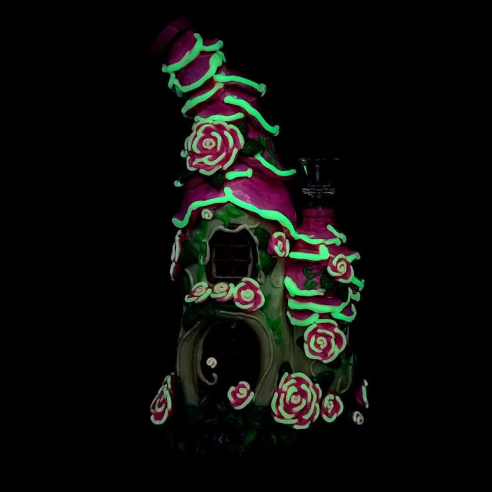 Fat Buddha Glass Bong Magical Cottage Glow Bong