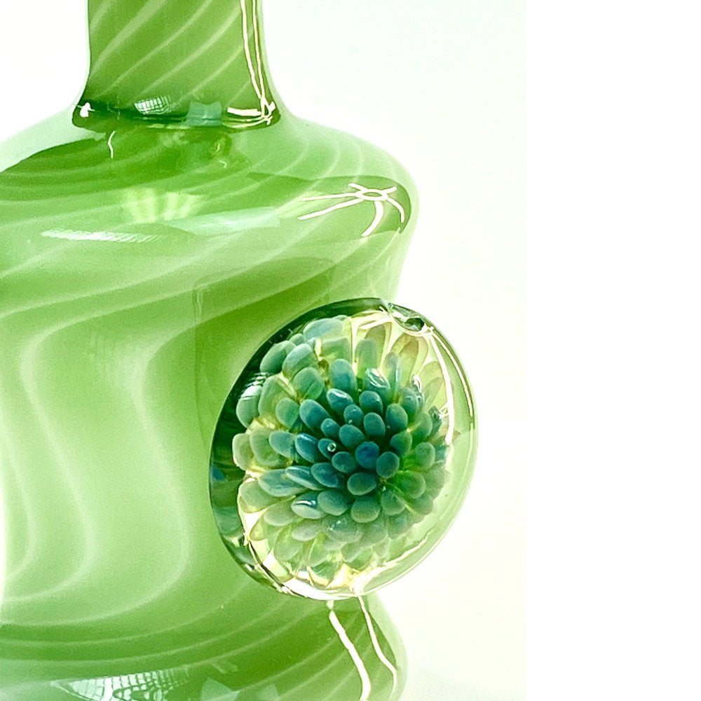 Fat Buddha Glass Bong Marble Wave Bong