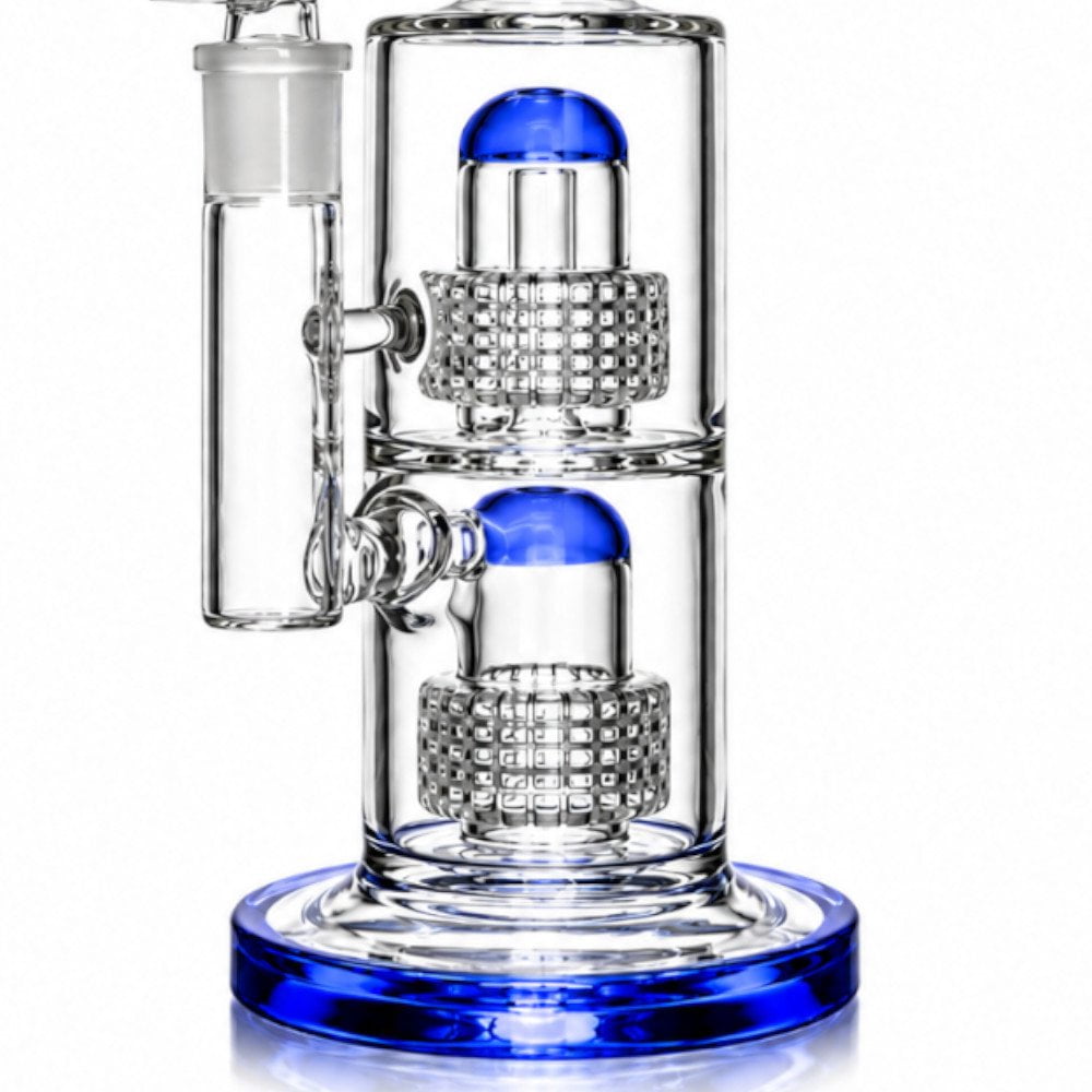 Fat Buddha Glass Bong Matrix Lean Back Bong