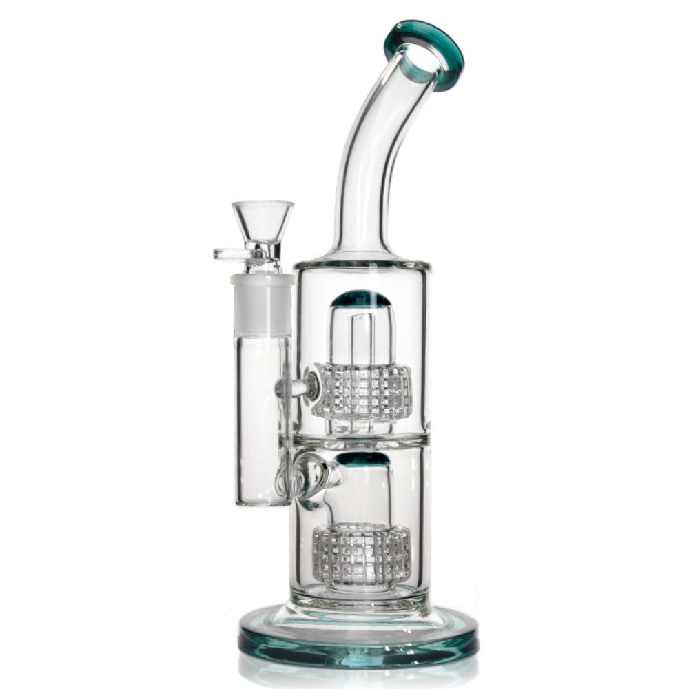 Fat Buddha Glass Bong Matrix Lean Back Bong