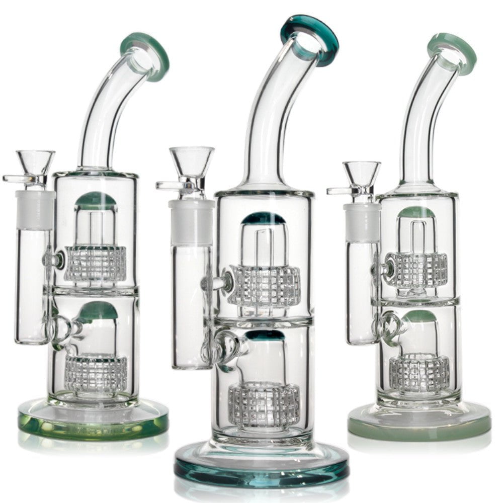 Fat Buddha Glass Bong Matrix Lean Back Bong