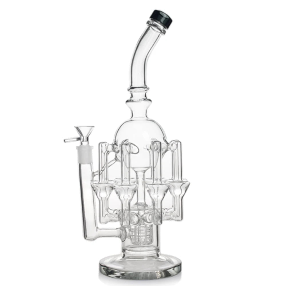 Fat Buddha Glass Bong Matrix Recycler Bong