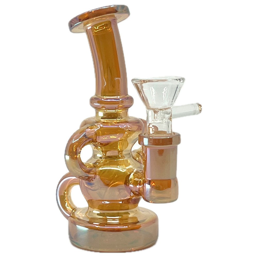 Fat Buddha Glass Bong Mini Electro Recycler Bong