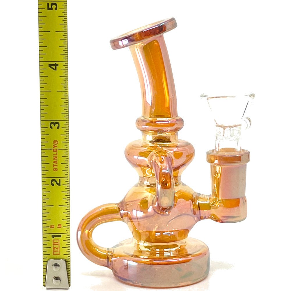 Fat Buddha Glass Bong Mini Electro Recycler Bong