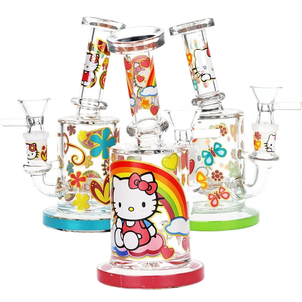 Fat Buddha Glass Bong Mini Hello Kitty Bong