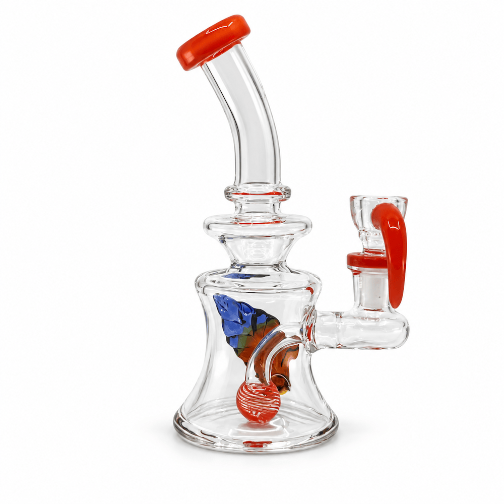 Fat Buddha Glass Bong Mini Leaf Bong