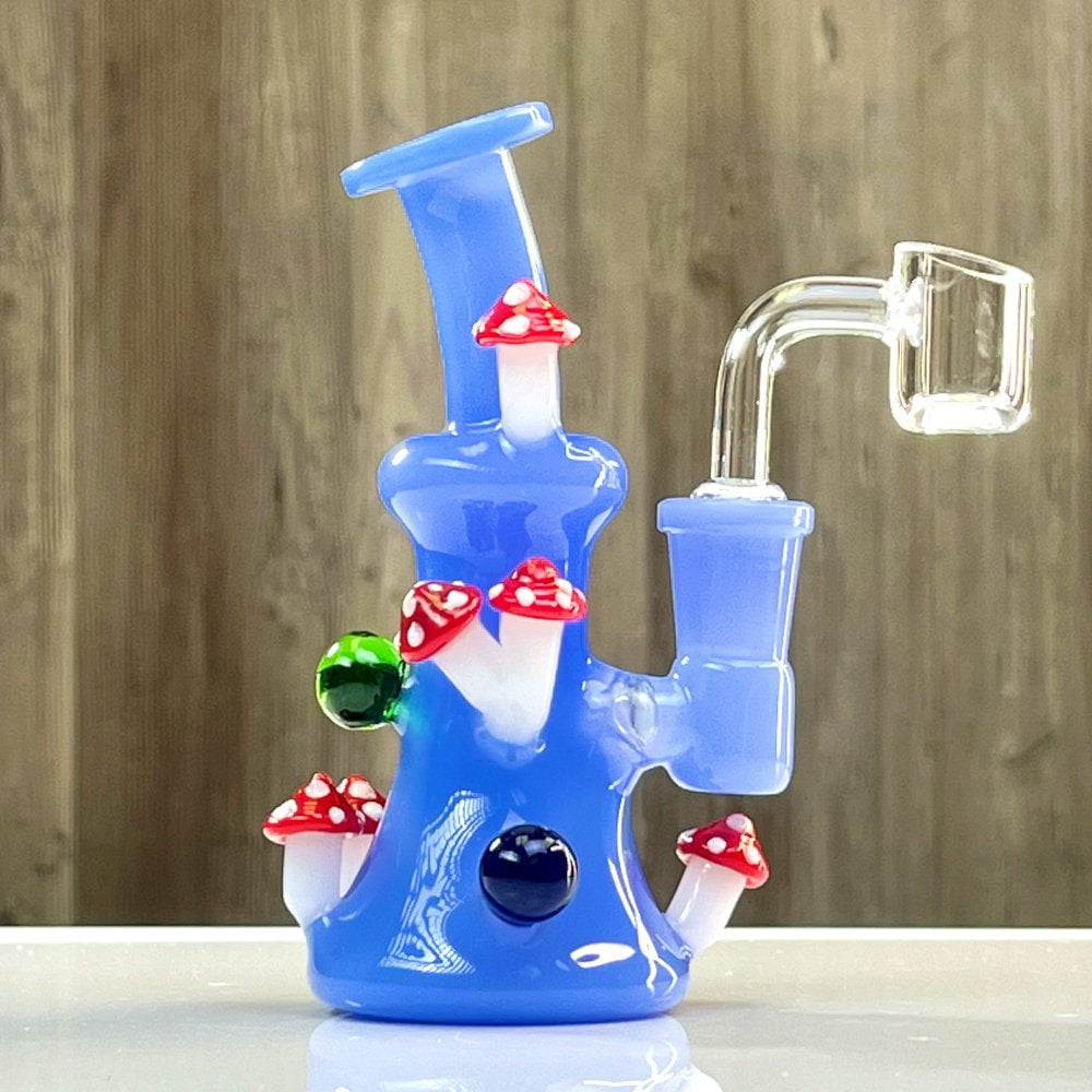 Fat Buddha Glass Bong Mushroom Dab Rig