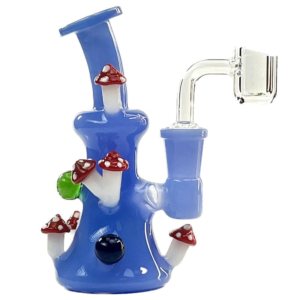 Fat Buddha Glass Bong Mushroom Dab Rig