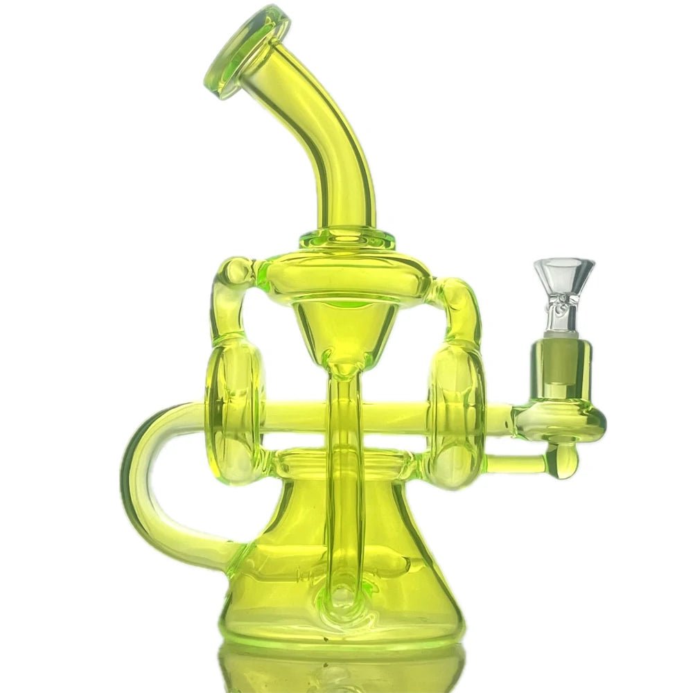 Star Wing Bong Neon Mega Recycler Bong