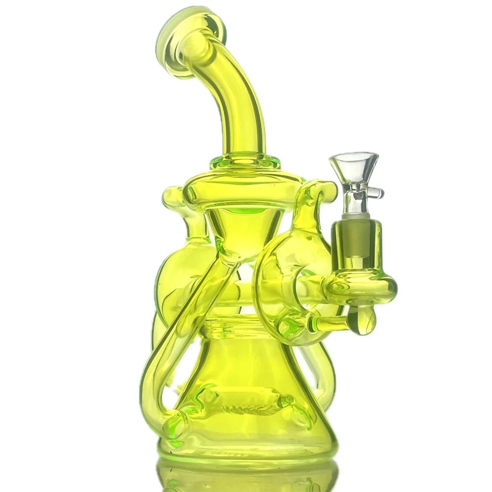 Star Wing Bong Neon Mega Recycler Bong