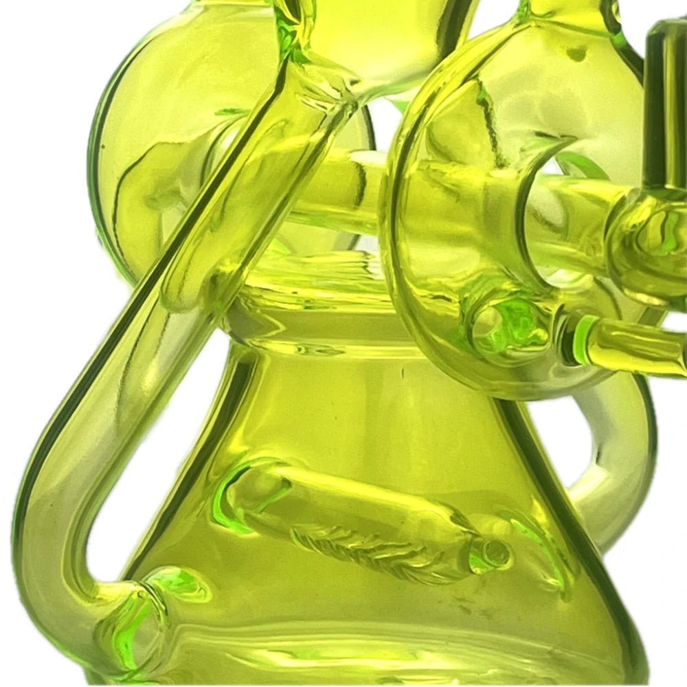 Star Wing Bong Neon Mega Recycler Bong