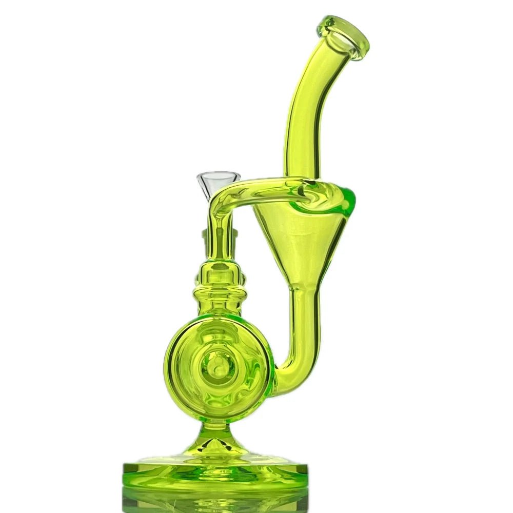 Star Wing Bong Neon Tornado Recycler Bong