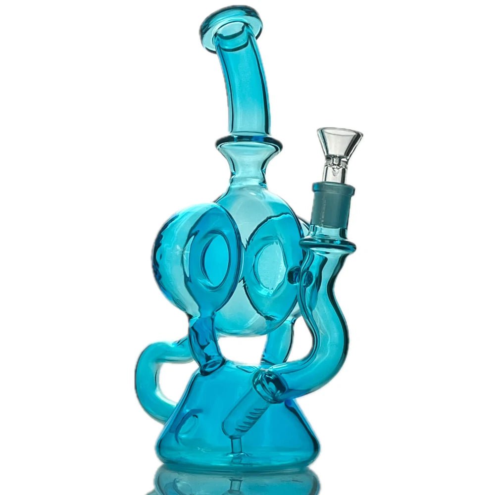 Star Wing Bong Neon Turbine Recycler Bong