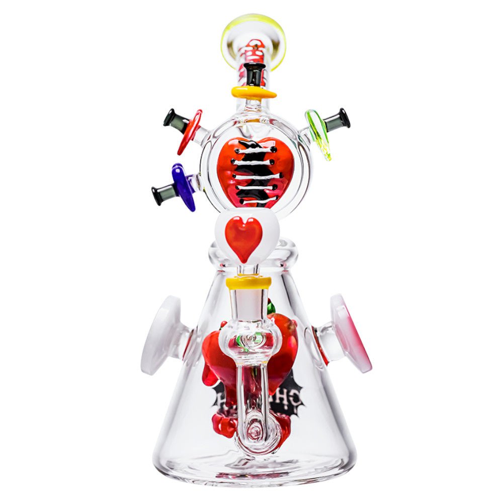 Cheech Glass Bong Not All Hearts Water Pipe