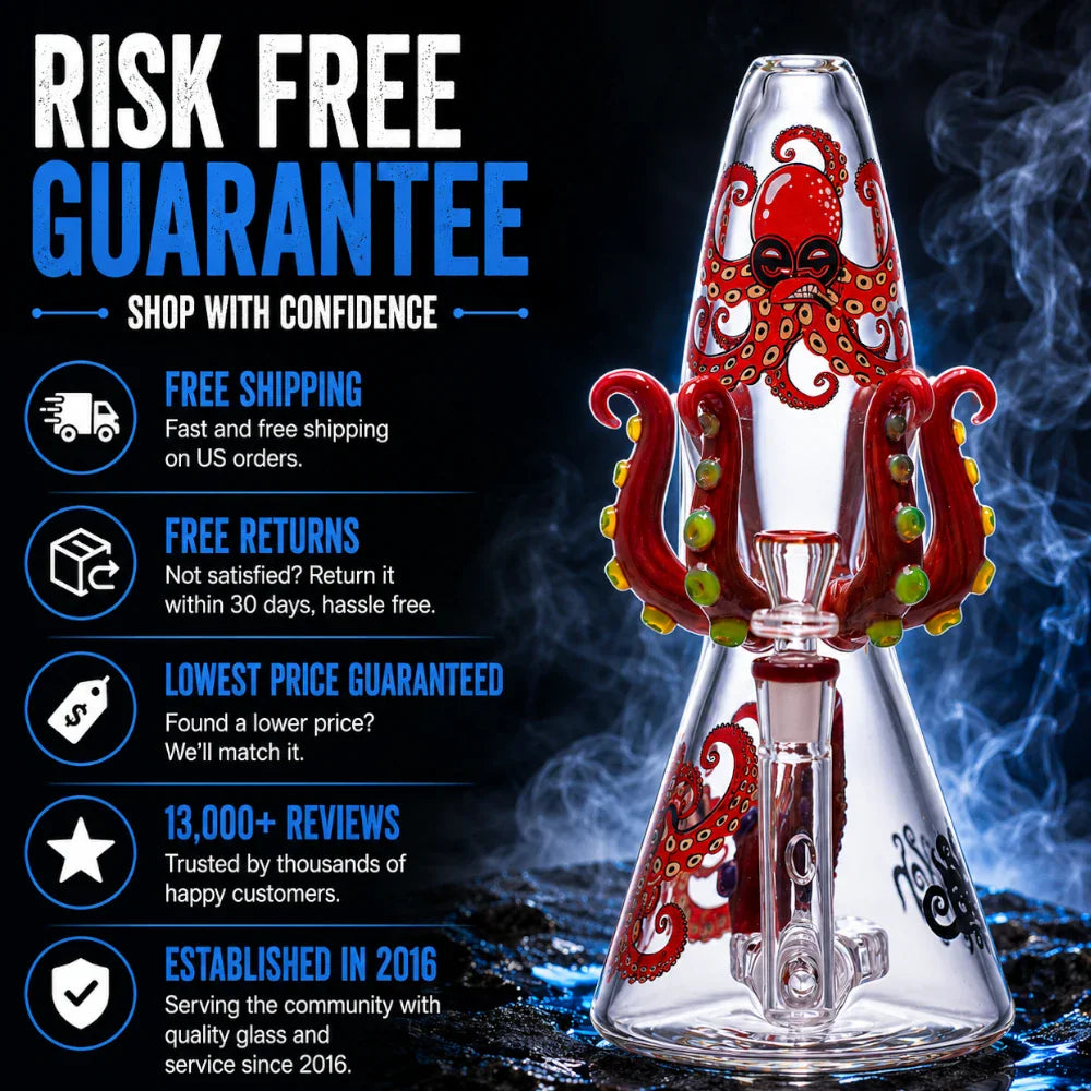 Cheech Glass Bong Octopus Perc Bong