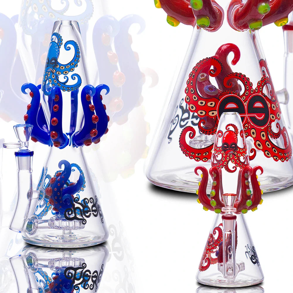 Cheech Glass Bong Octopus Perc Bong