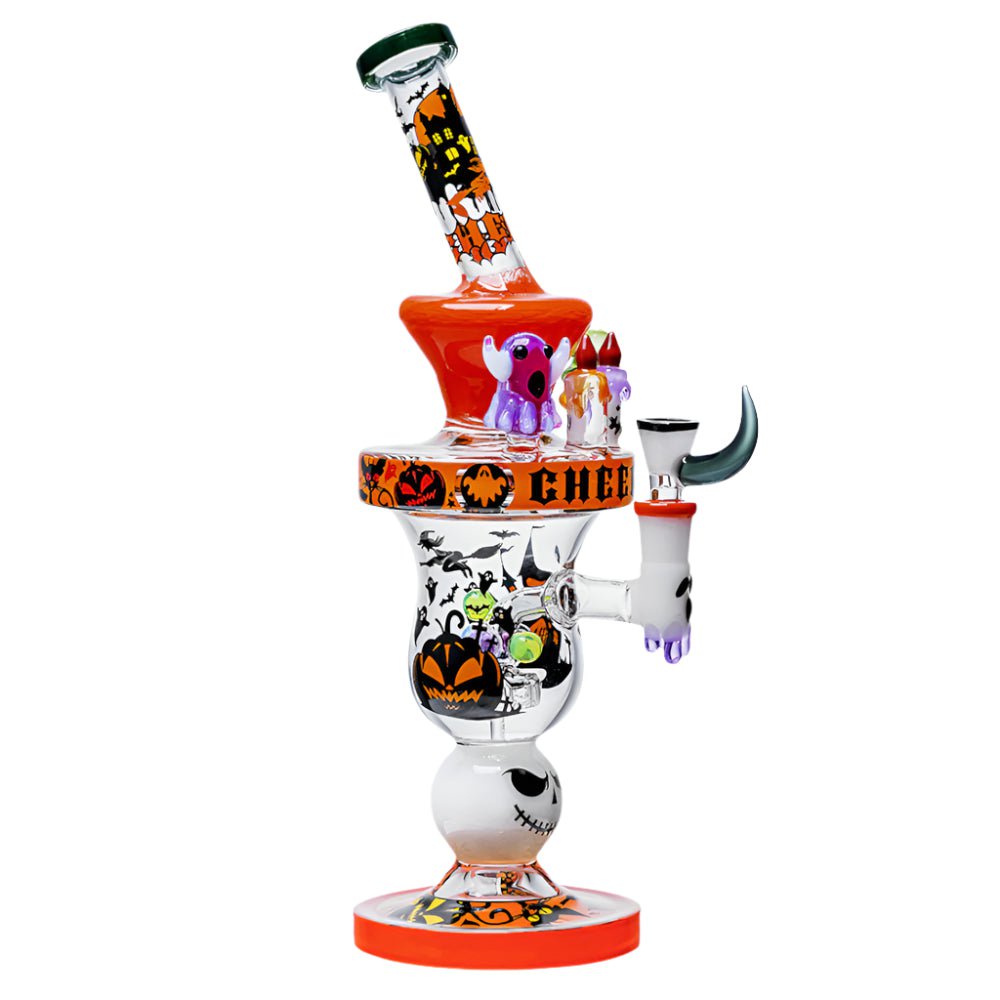 Cheech Glass Bong Orange Get Spook'd Bong