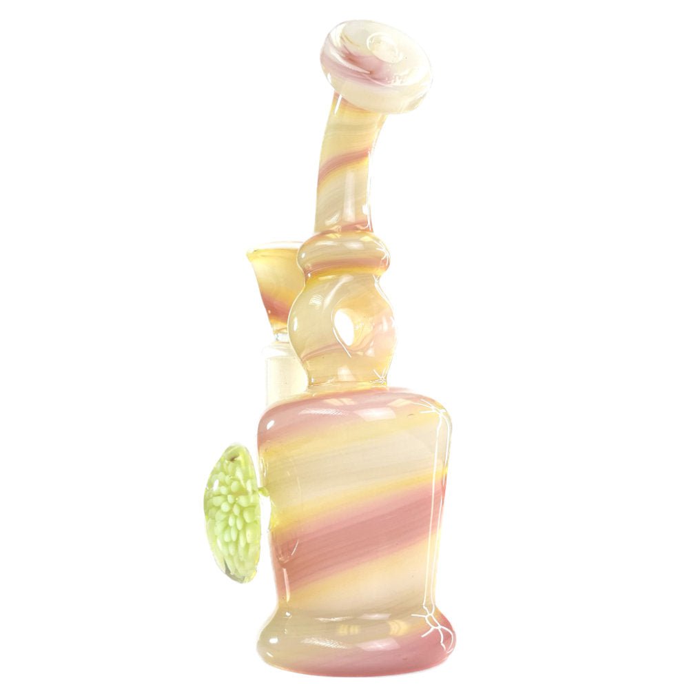 Fat Buddha Glass Bong Peaches and Cream Mini Bong