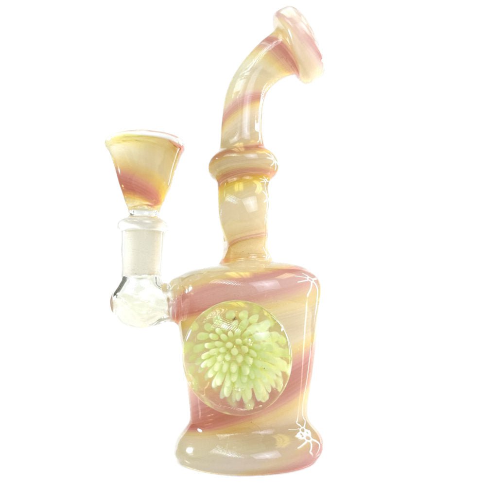 Fat Buddha Glass Bong Peaches and Cream Mini Bong