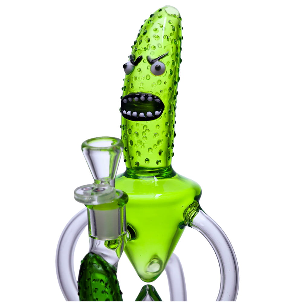 Cheech Glass Bong Pickle Recycler Bong