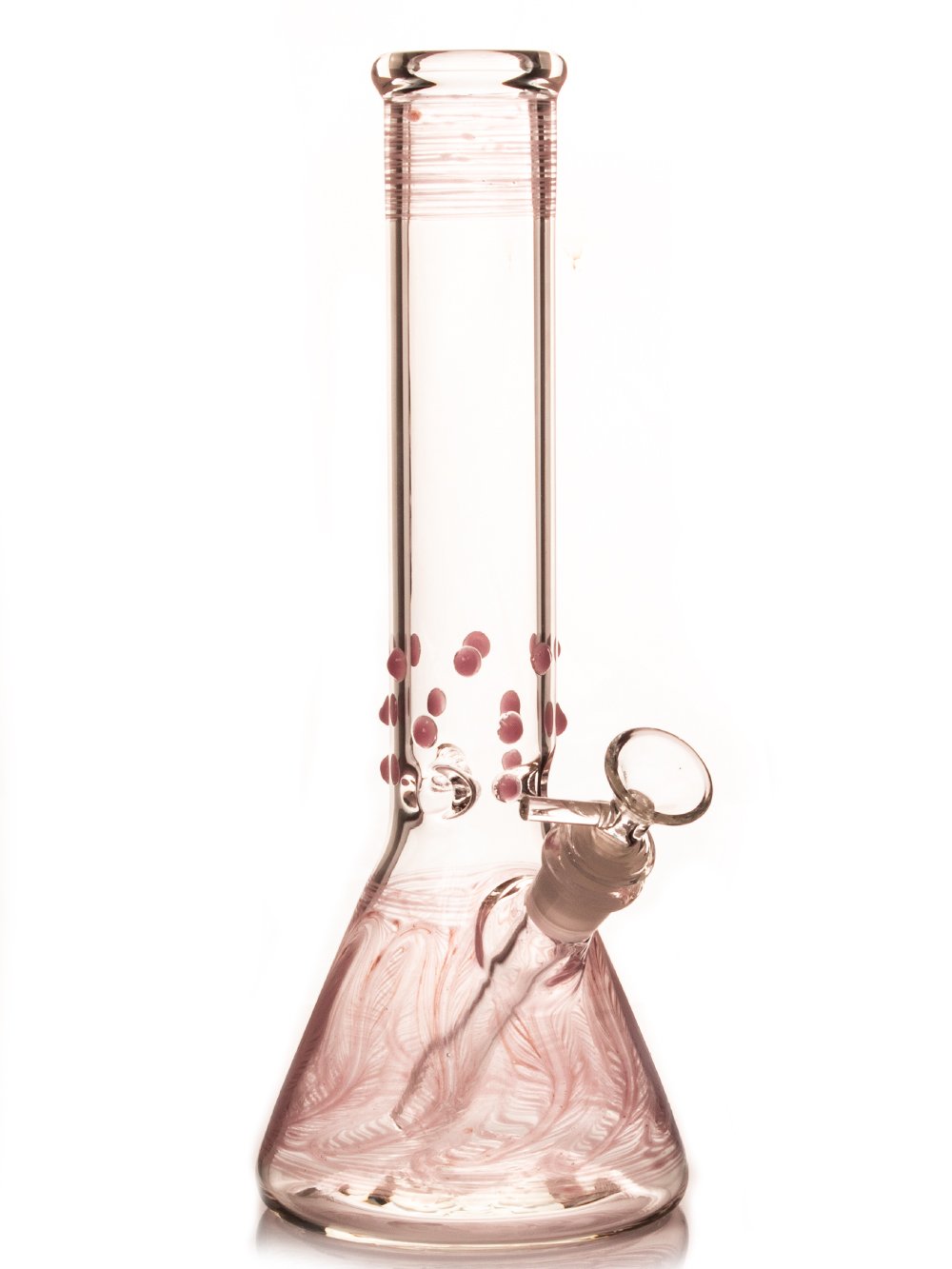 Biohazard Bong Pink Beaker Bong w/ Marbles