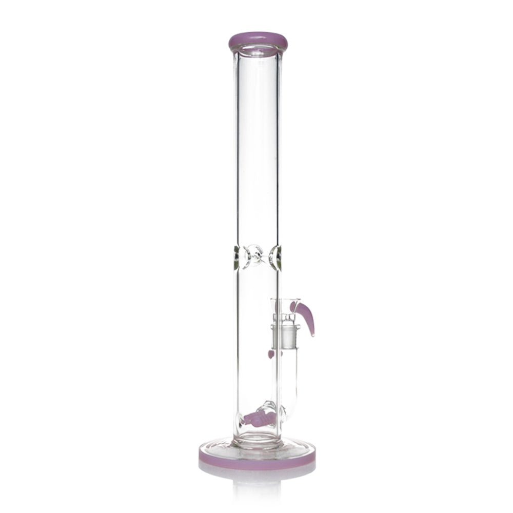 Fat Buddha Glass Bong Pink Classy Straight Tube
