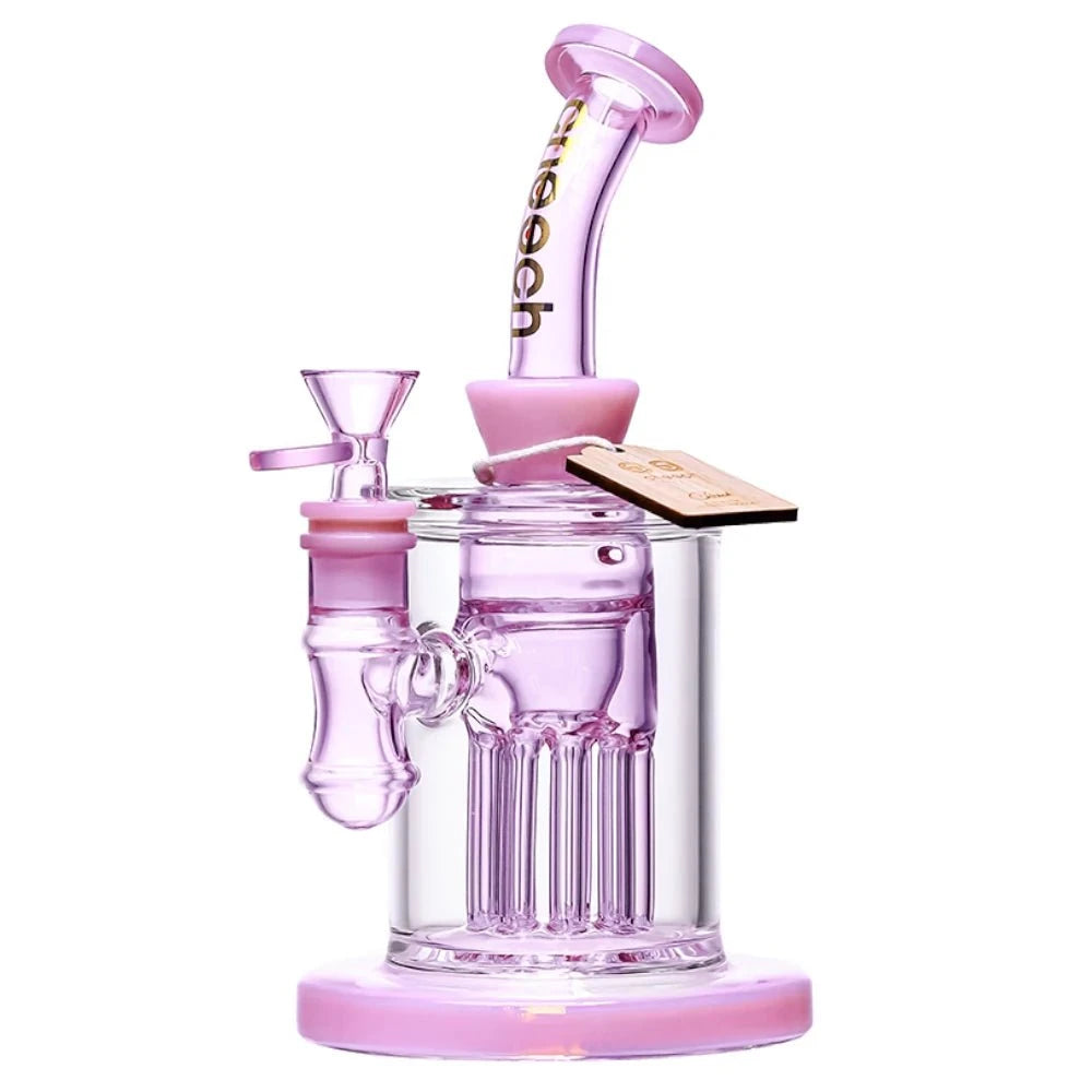Cheech Glass Bong Pink Clear View Water Pipe