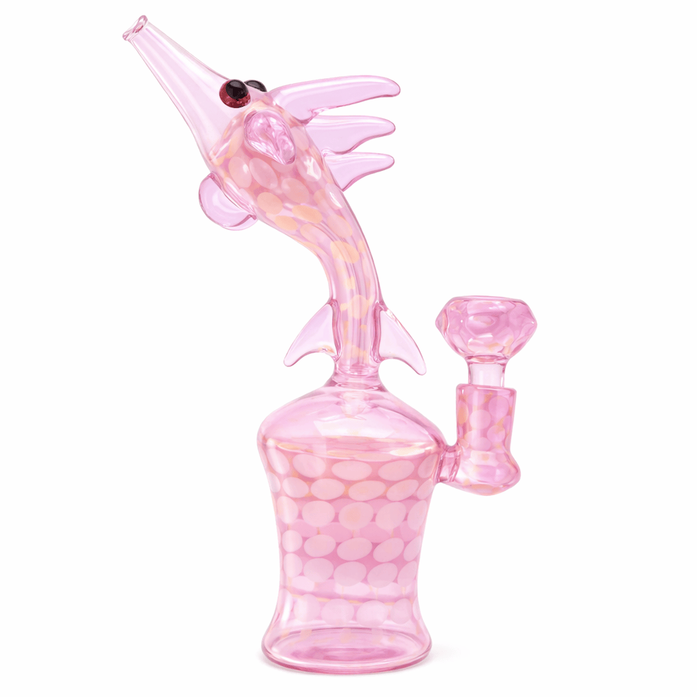 Fat Buddha Glass Bong Pink Fish Bong