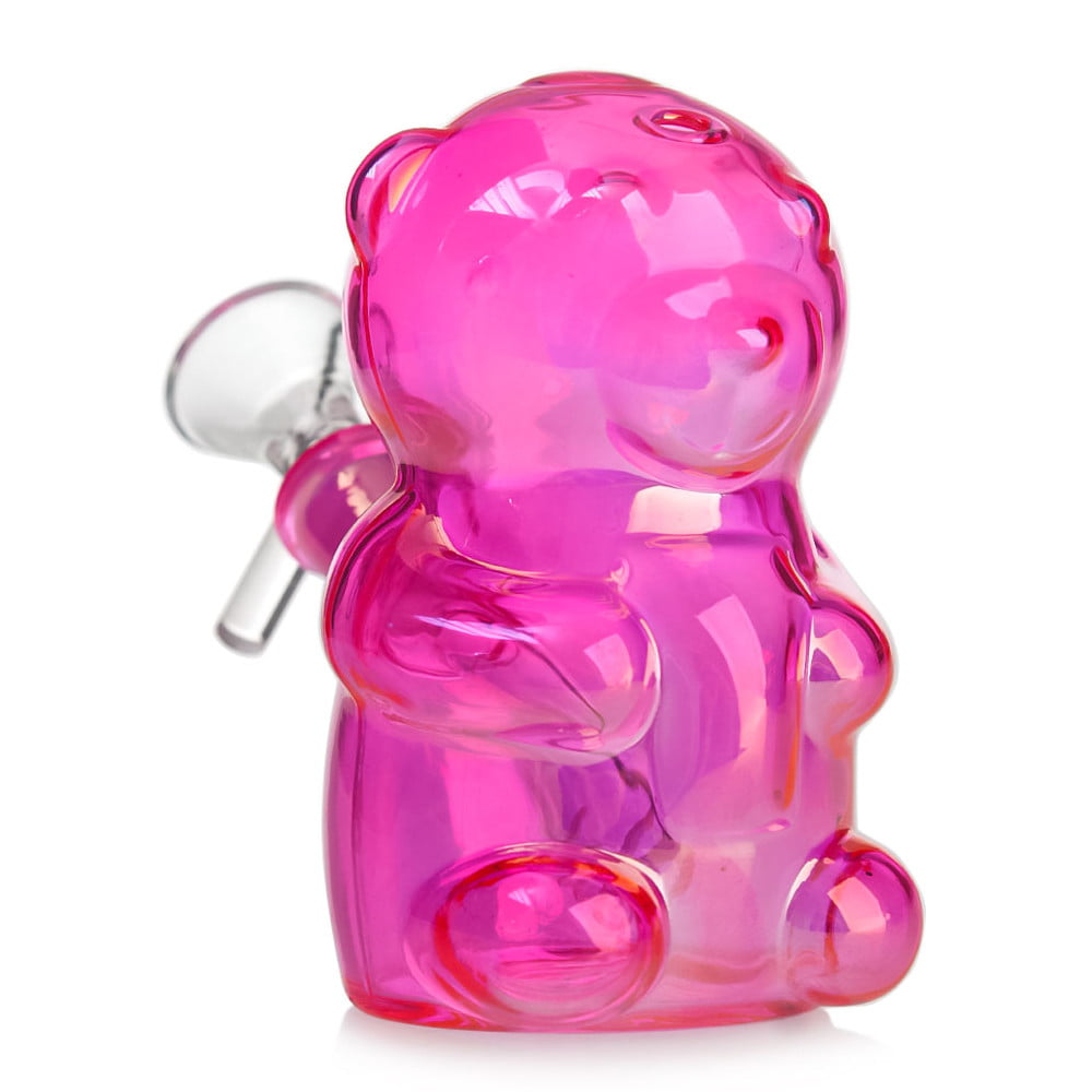 Fat Buddha Glass Bong Pink Gummy Bear Bong