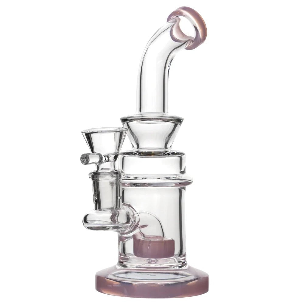 Fat Buddha Glass Bong Pink Mini Showerhead Bong