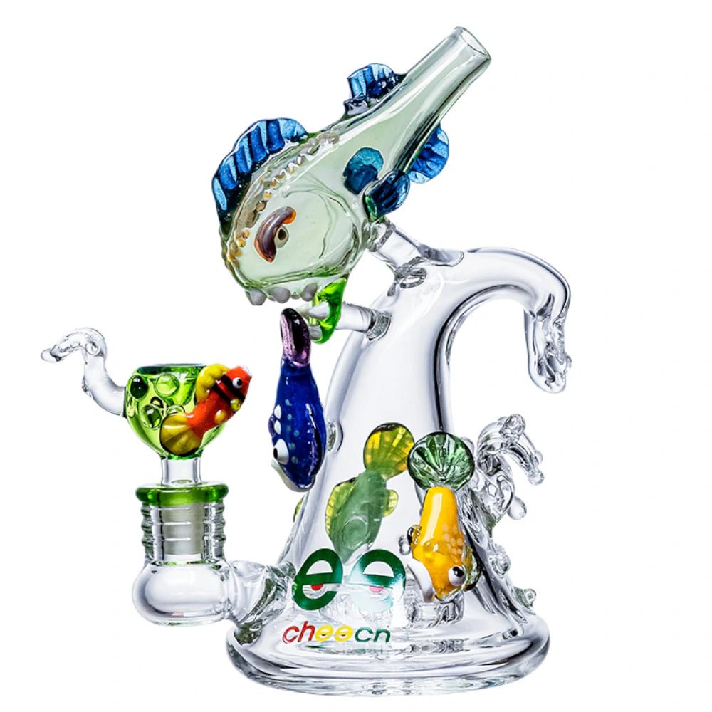Cheech Glass Bong Piranhas Water Pipe