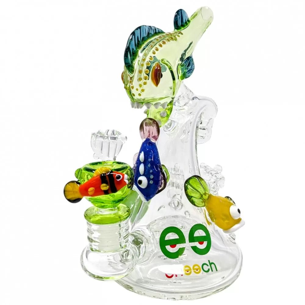 Cheech Glass Bong Piranhas Water Pipe