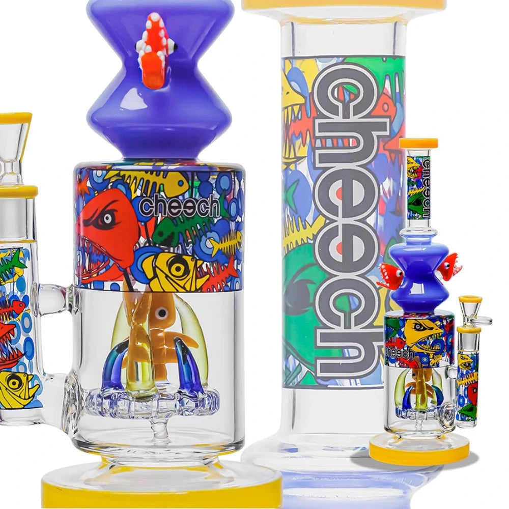 Cheech Glass Bong Pirhanna Takeover Bong
