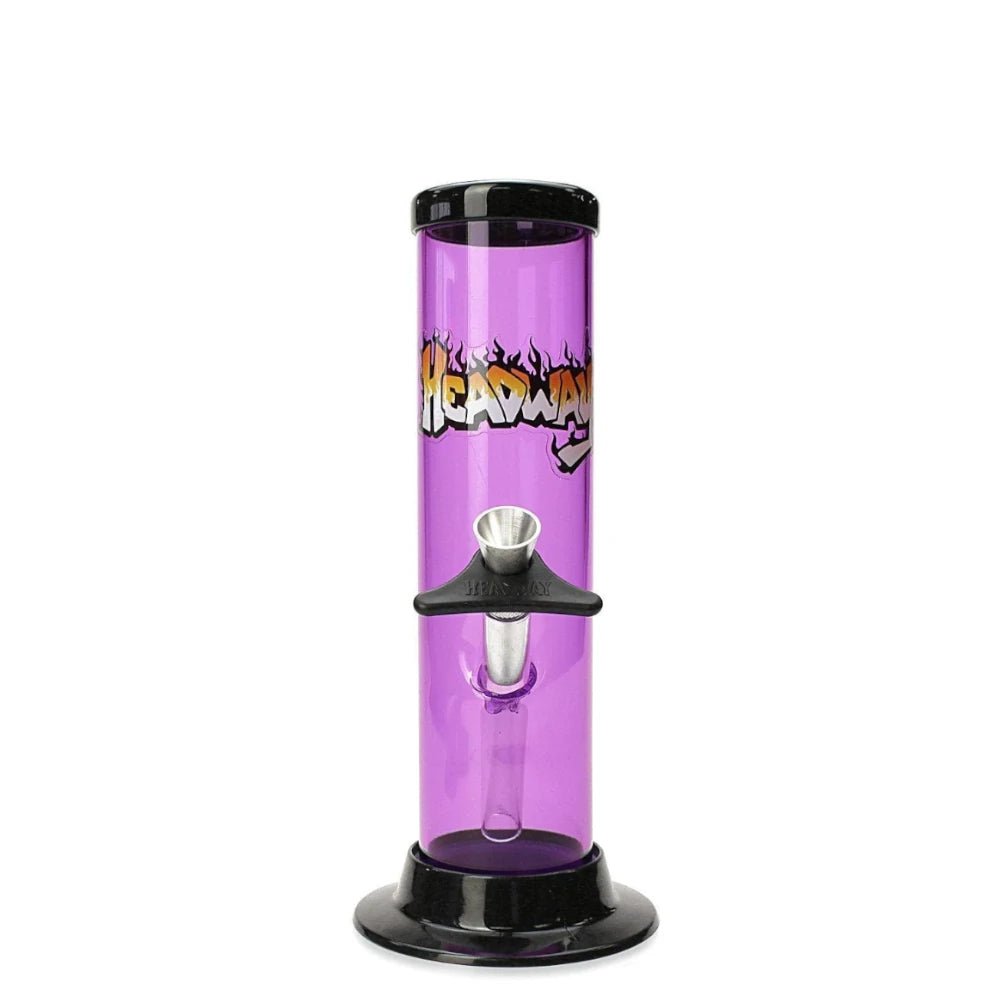 Fat Buddha Glass Bong Purple 6 Inch Plastic Straight Bong