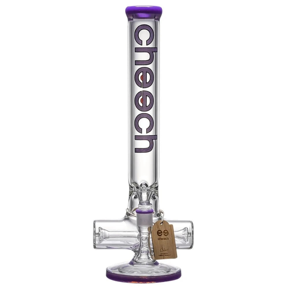 Cheech Glass Bong Purple 7mm Inline Perc Bong