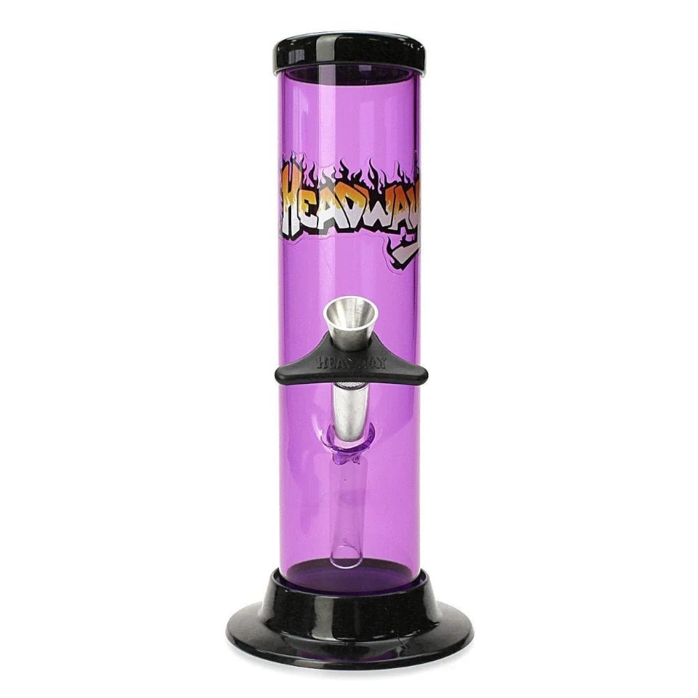Fat Buddha Glass Bong Purple 8 Inch Plastic Straight Bong