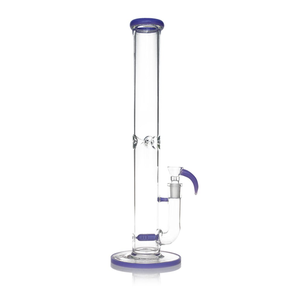 Fat Buddha Glass Bong Purple Classy Straight Tube