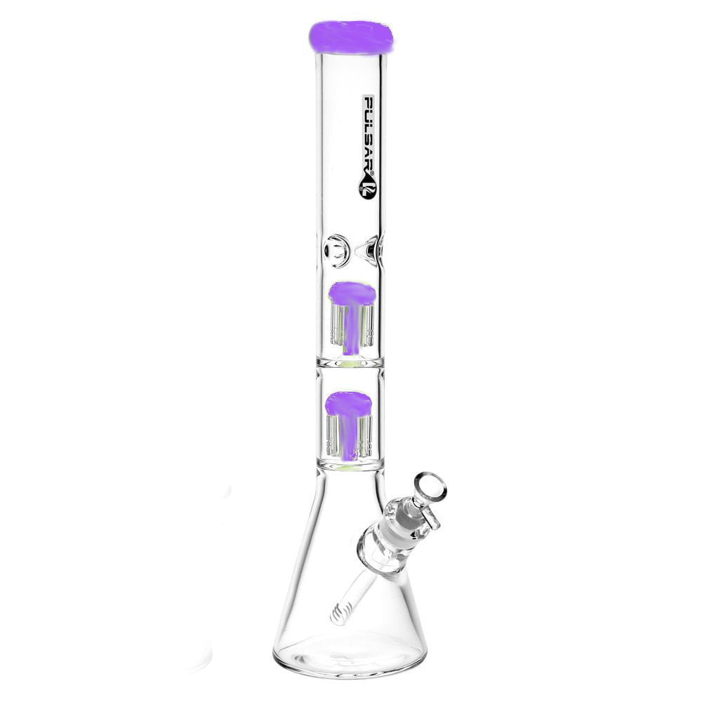 Pulsar Bong Purple Dual Jellyfish Bong