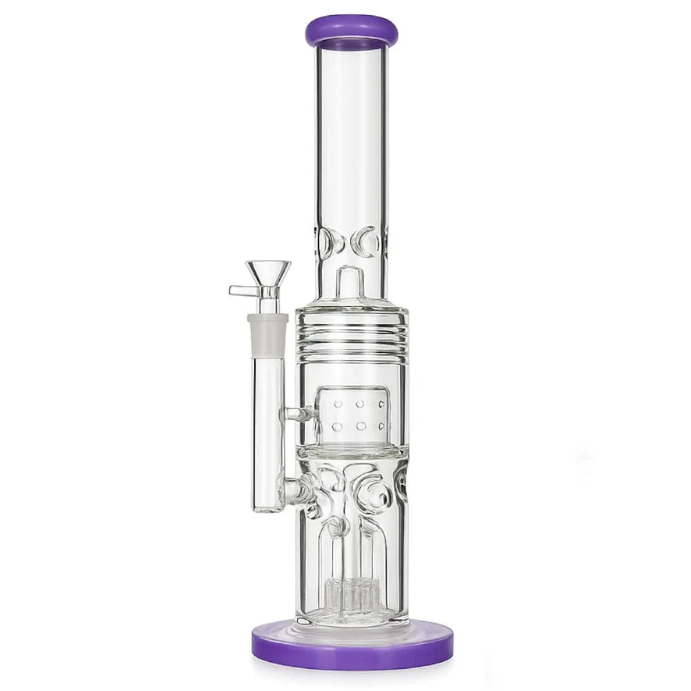 Fat Buddha Glass Bong Purple Heavy Hitter Bong