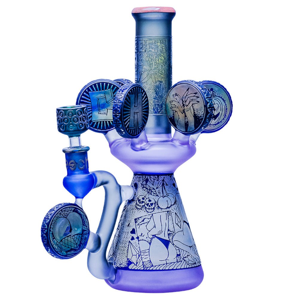 Cheech Glass Bong Purple Ring Around the Glory Bong