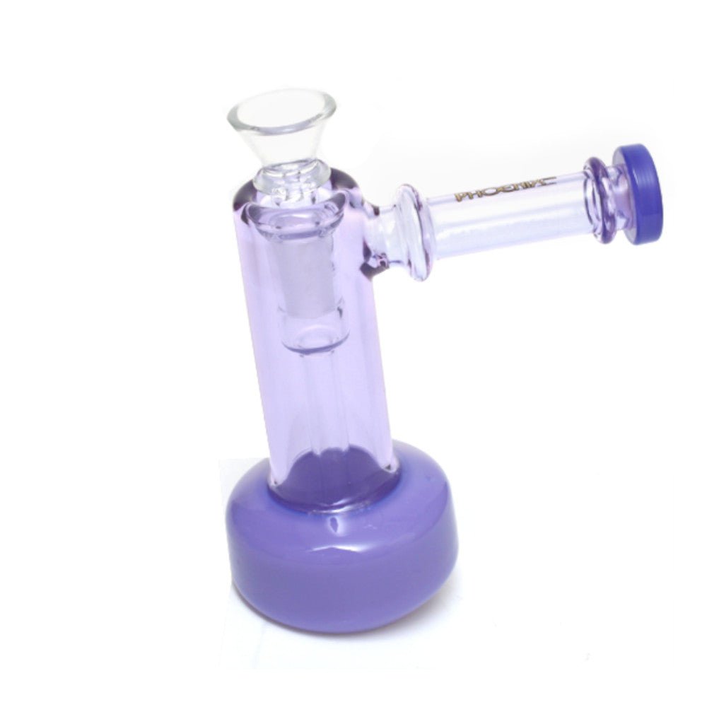 Fat Buddha Glass Bong Purple Showerhead Perc Bubbler