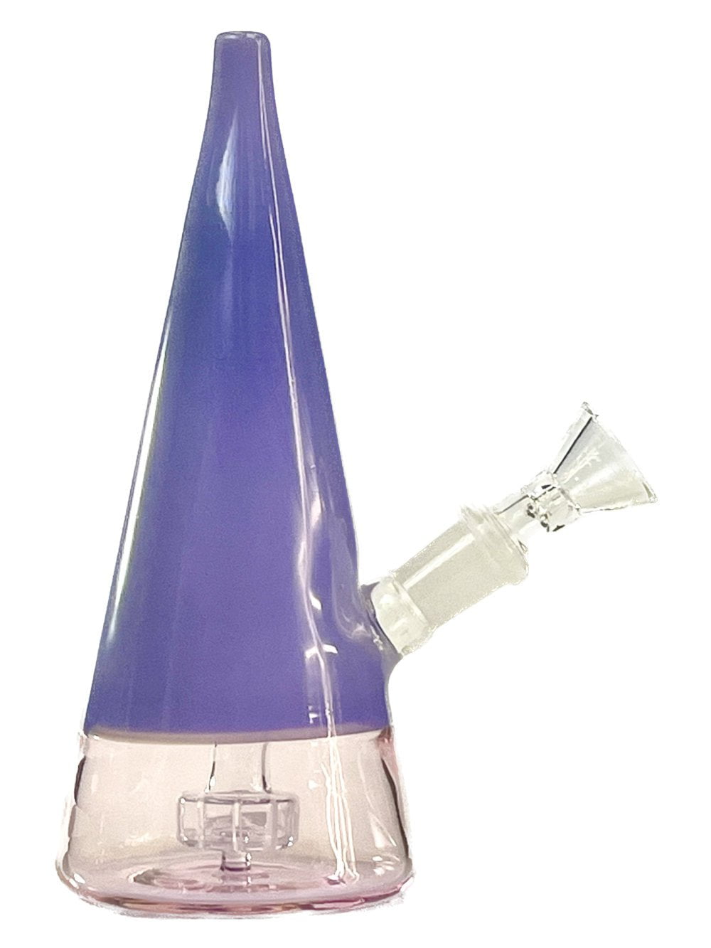 Fat Buddha Glass Bong Purple Steeple Bong