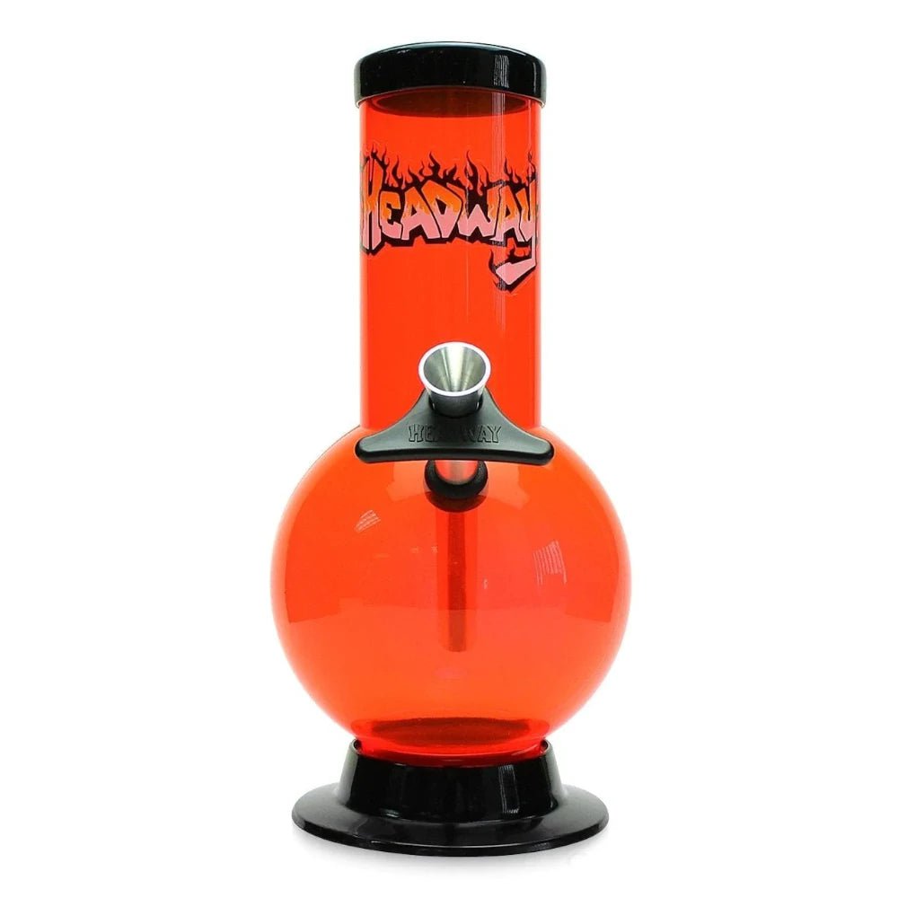 Fat Buddha Glass Bong Red 8 Inch Bubble Plastic Bpong